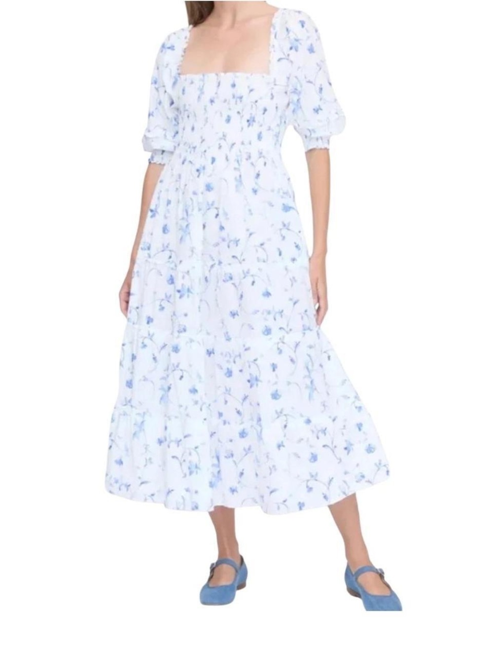 Hill House Home Blue Botanical Nesli Nap Dress